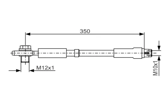 Bremsschlauch Hinterachse BOSCH 1 987 481 091 Bild Bremsschlauch Hinterachse BOSCH 1 987 481 091