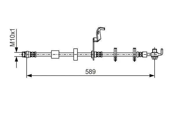 Bremsschlauch BOSCH 1 987 481 102