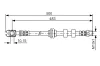 Bremsschlauch Vorderachse BOSCH 1 987 481 115 Bild Bremsschlauch Vorderachse BOSCH 1 987 481 115