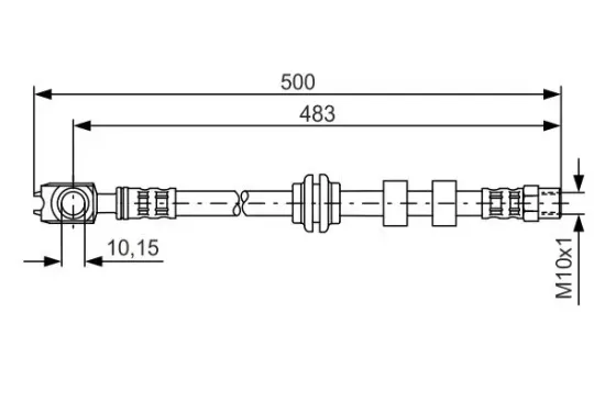 Bremsschlauch BOSCH 1 987 481 115 Bild Bremsschlauch BOSCH 1 987 481 115