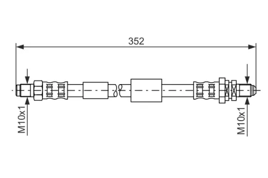 Bremsschlauch Hinterachse BOSCH 1 987 481 153 Bild Bremsschlauch Hinterachse BOSCH 1 987 481 153