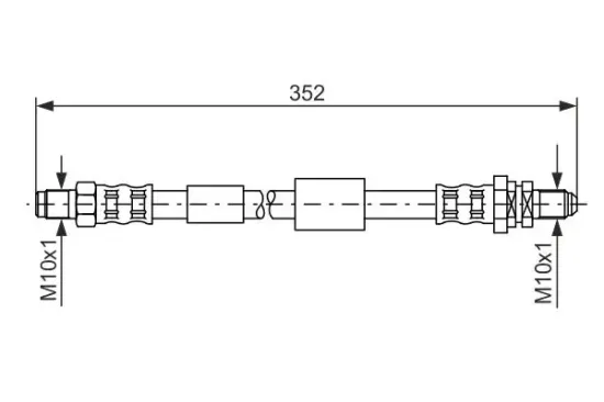 Bremsschlauch Hinterachse BOSCH 1 987 481 153 Bild Bremsschlauch Hinterachse BOSCH 1 987 481 153