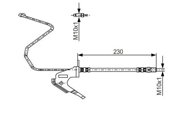 Bremsschlauch BOSCH 1 987 481 161