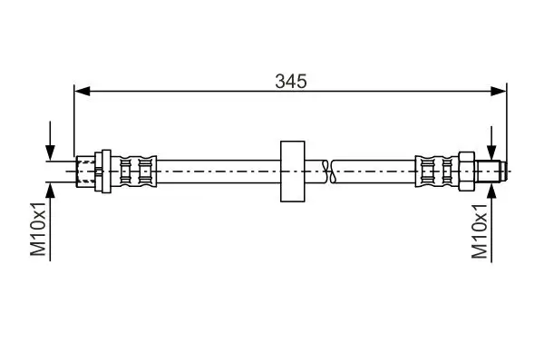 Bremsschlauch BOSCH 1 987 481 168