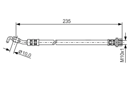 Bremsschlauch Hinterachse BOSCH 1 987 481 177 Bild Bremsschlauch Hinterachse BOSCH 1 987 481 177