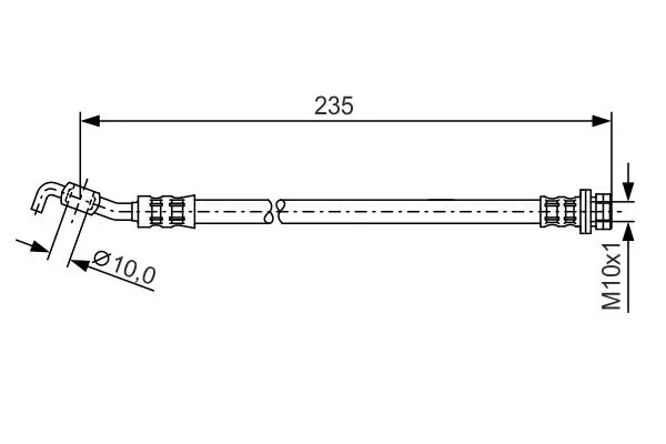 Bremsschlauch BOSCH 1 987 481 177