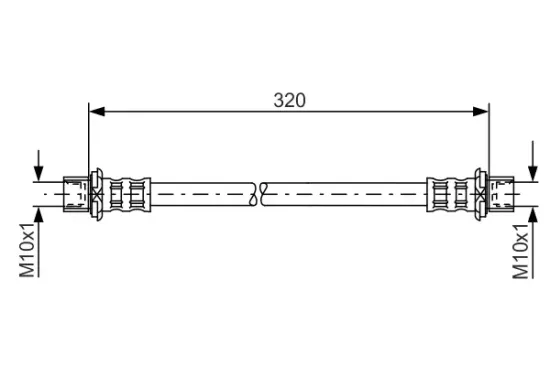 Bremsschlauch Hinterachse innen BOSCH 1 987 481 181 Bild Bremsschlauch Hinterachse innen BOSCH 1 987 481 181