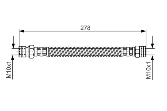 Bremsschlauch Hinterachse BOSCH 1 987 481 280 Bild Bremsschlauch Hinterachse BOSCH 1 987 481 280