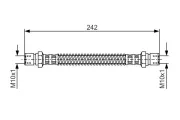 Bremsschlauch Hinterachse links BOSCH 1 987 481 316