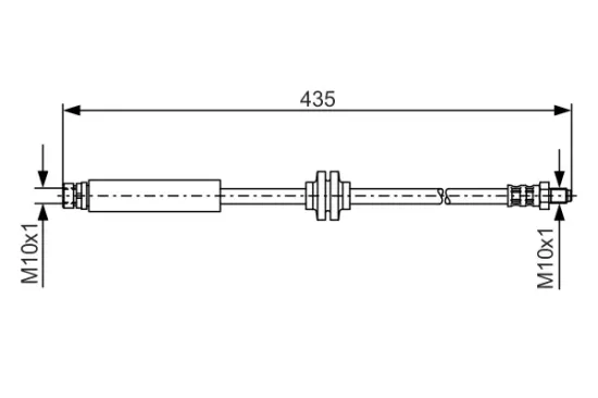 Bremsschlauch Hinterachse BOSCH 1 987 481 373 Bild Bremsschlauch Hinterachse BOSCH 1 987 481 373