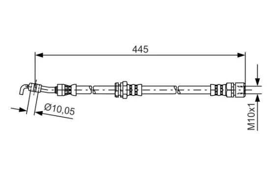 Bremsschlauch Hinterachse rechts BOSCH 1 987 481 386 Bild Bremsschlauch Hinterachse rechts BOSCH 1 987 481 386