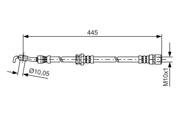 Bremsschlauch BOSCH 1 987 481 386