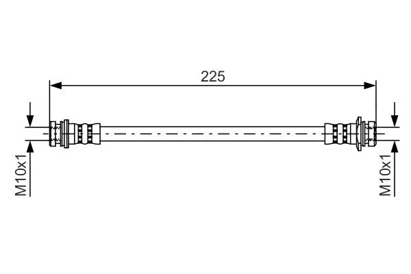 Bremsschlauch BOSCH 1 987 481 387