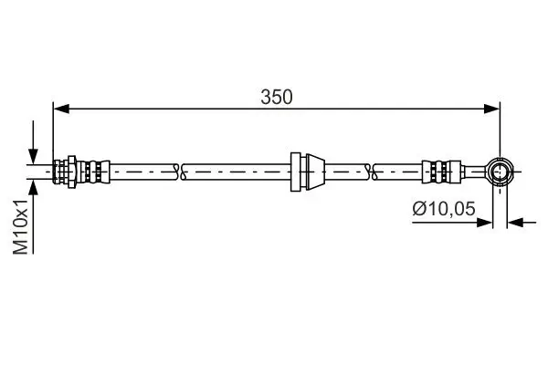 Bremsschlauch BOSCH 1 987 481 388