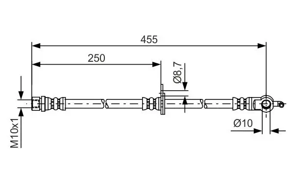 Bremsschlauch BOSCH 1 987 481 389