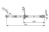 Bremsschlauch Hinterachse rechts BOSCH 1 987 481 393