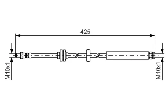 Bremsschlauch Hinterachse BOSCH 1 987 481 398 Bild Bremsschlauch Hinterachse BOSCH 1 987 481 398