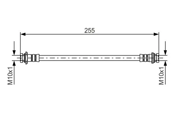 Bremsschlauch Hinterachse BOSCH 1 987 481 402