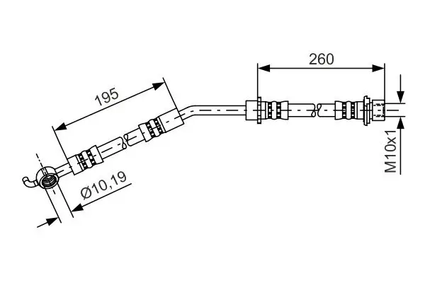 Bremsschlauch BOSCH 1 987 481 408