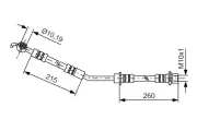 Bremsschlauch BOSCH 1 987 481 409