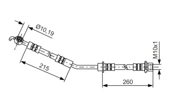 Bremsschlauch Vorderachse links BOSCH 1 987 481 409 Bild Bremsschlauch Vorderachse links BOSCH 1 987 481 409
