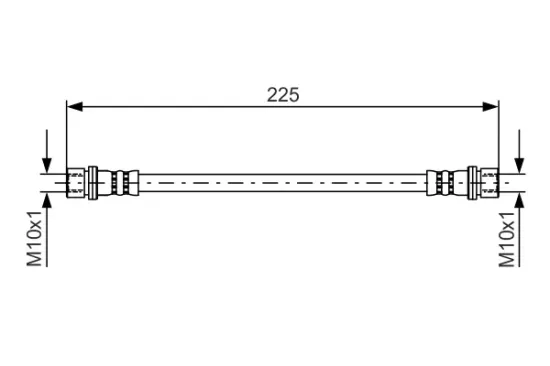 Bremsschlauch Hinterachse links BOSCH 1 987 481 413 Bild Bremsschlauch Hinterachse links BOSCH 1 987 481 413