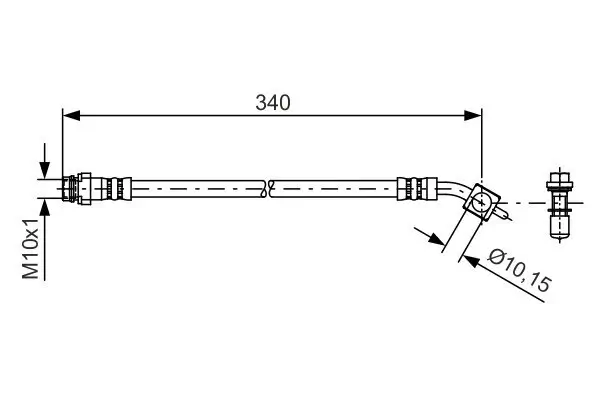 Bremsschlauch BOSCH 1 987 481 424