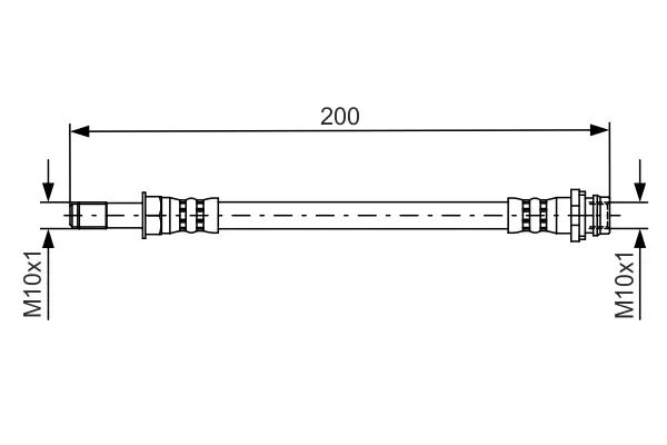 Bremsschlauch Hinterachse außen BOSCH 1 987 481 443