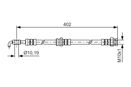 Bremsschlauch Vorderachse BOSCH 1 987 481 445 Bild Bremsschlauch Vorderachse BOSCH 1 987 481 445