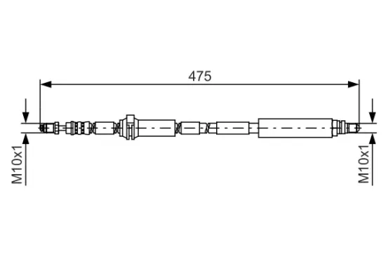 Bremsschlauch Vorderachse rechts BOSCH 1 987 481 449 Bild Bremsschlauch Vorderachse rechts BOSCH 1 987 481 449