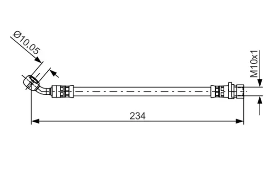 Bremsschlauch Hinterachse außen links BOSCH 1 987 481 479 Bild Bremsschlauch Hinterachse außen links BOSCH 1 987 481 479