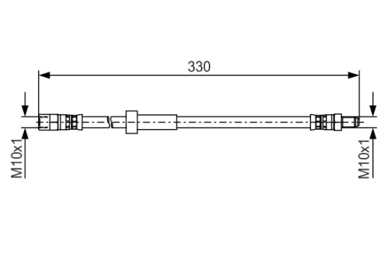 Bremsschlauch Vorderachse BOSCH 1 987 481 493 Bild Bremsschlauch Vorderachse BOSCH 1 987 481 493