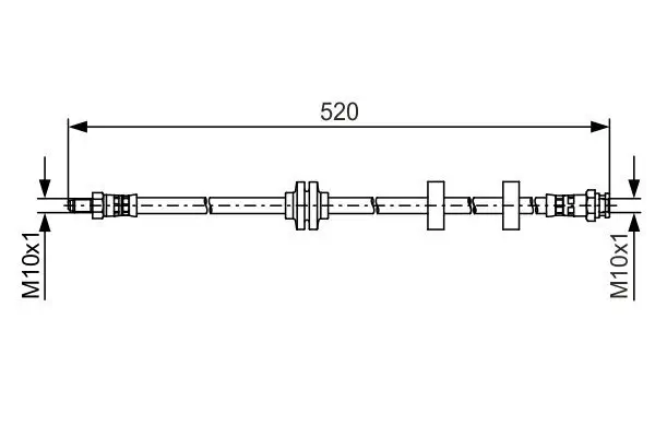 Bremsschlauch BOSCH 1 987 481 495