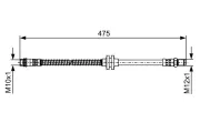 Bremsschlauch BOSCH 1 987 481 496