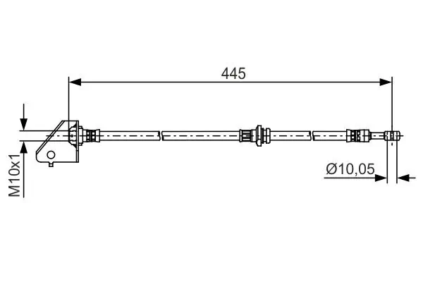 Bremsschlauch BOSCH 1 987 481 497