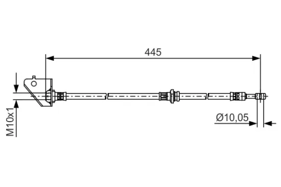 Bremsschlauch Vorderachse rechts BOSCH 1 987 481 498 Bild Bremsschlauch Vorderachse rechts BOSCH 1 987 481 498