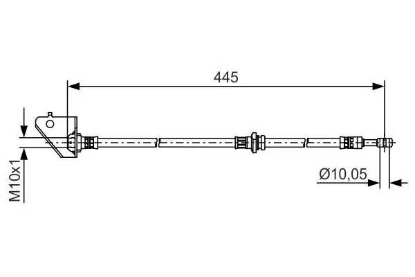 Bremsschlauch BOSCH 1 987 481 498