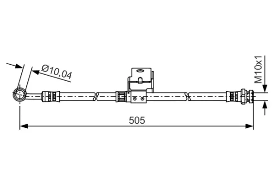 Bremsschlauch Hinterachse rechts BOSCH 1 987 481 506 Bild Bremsschlauch Hinterachse rechts BOSCH 1 987 481 506