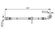 Bremsschlauch Vorderachse links BOSCH 1 987 481 511