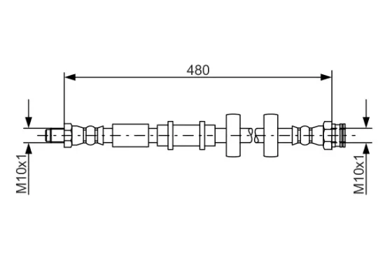 Bremsschlauch BOSCH 1 987 481 552 Bild Bremsschlauch BOSCH 1 987 481 552