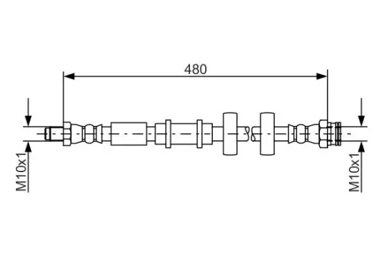 Bremsschlauch BOSCH 1 987 481 552 Bild Bremsschlauch BOSCH 1 987 481 552