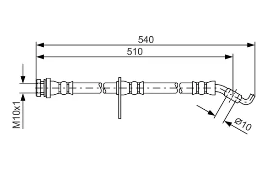 Bremsschlauch Vorderachse BOSCH 1 987 481 560 Bild Bremsschlauch Vorderachse BOSCH 1 987 481 560