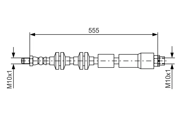 Bremsschlauch Vorderachse BOSCH 1 987 481 569