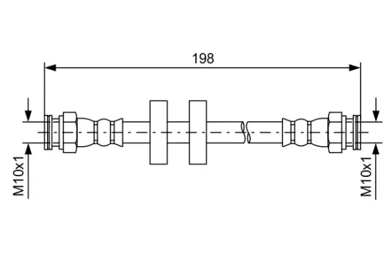 Bremsschlauch BOSCH 1 987 481 581 Bild Bremsschlauch BOSCH 1 987 481 581