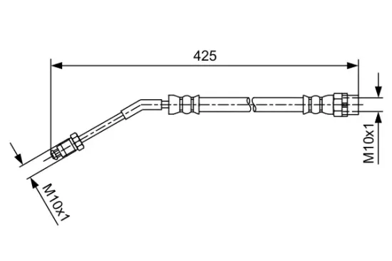 Bremsschlauch Hinterachse rechts BOSCH 1 987 481 587 Bild Bremsschlauch Hinterachse rechts BOSCH 1 987 481 587