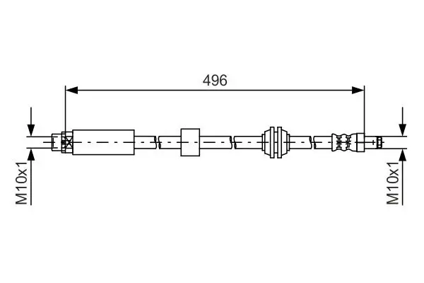 Bremsschlauch BOSCH 1 987 481 590