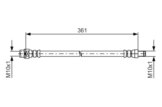 Bremsschlauch Hinterachse BOSCH 1 987 481 600 Bild Bremsschlauch Hinterachse BOSCH 1 987 481 600