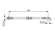 Bremsschlauch BOSCH 1 987 481 602