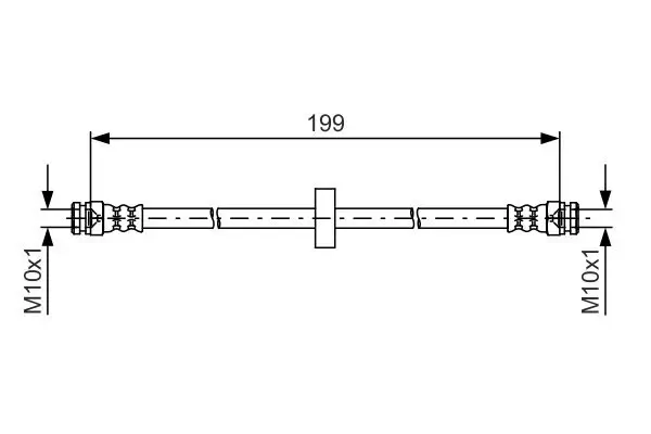 Bremsschlauch BOSCH 1 987 481 607