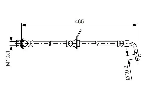 Bremsschlauch BOSCH 1 987 481 612